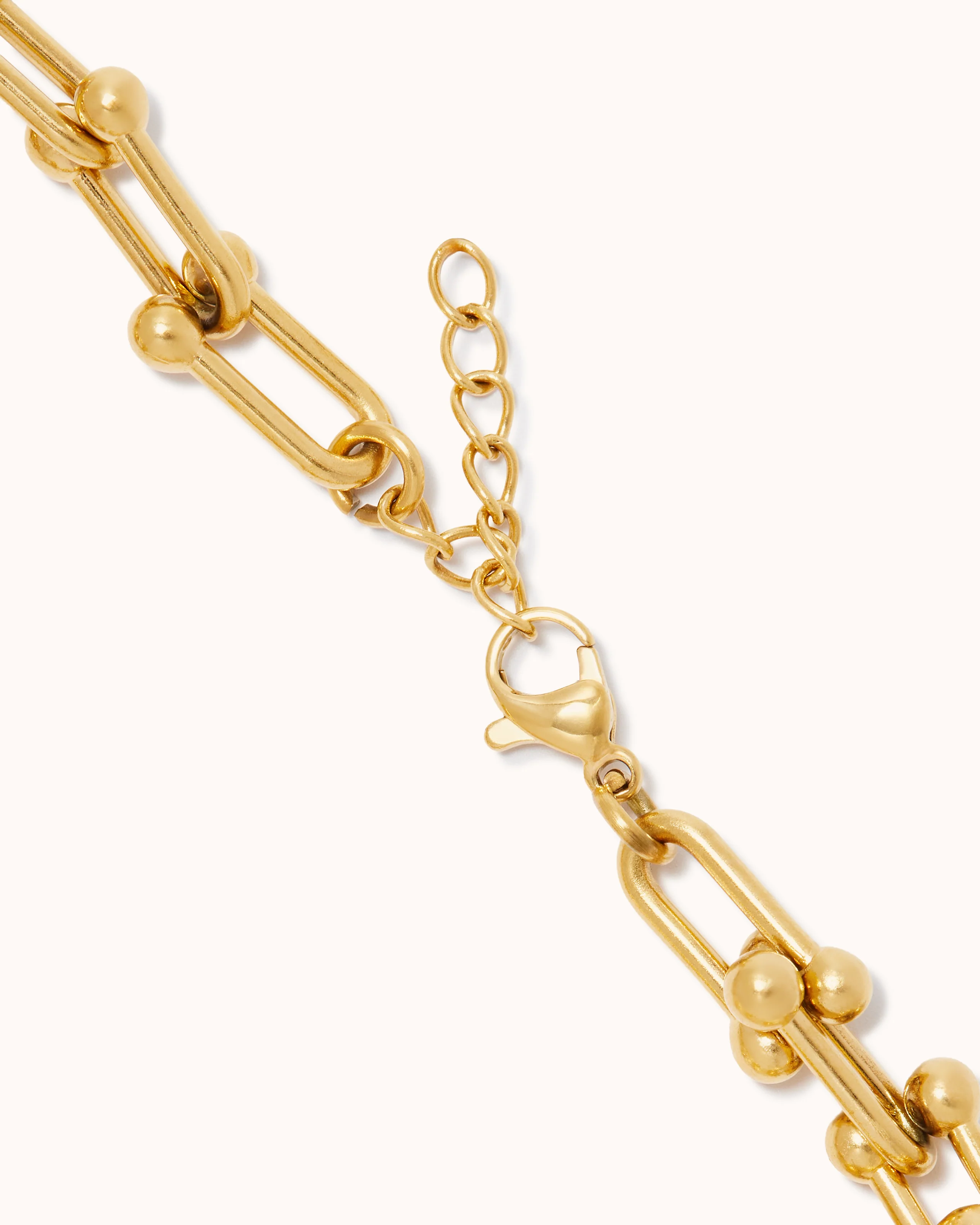 Ball Chain Link Bracelet in Gold - Image 6