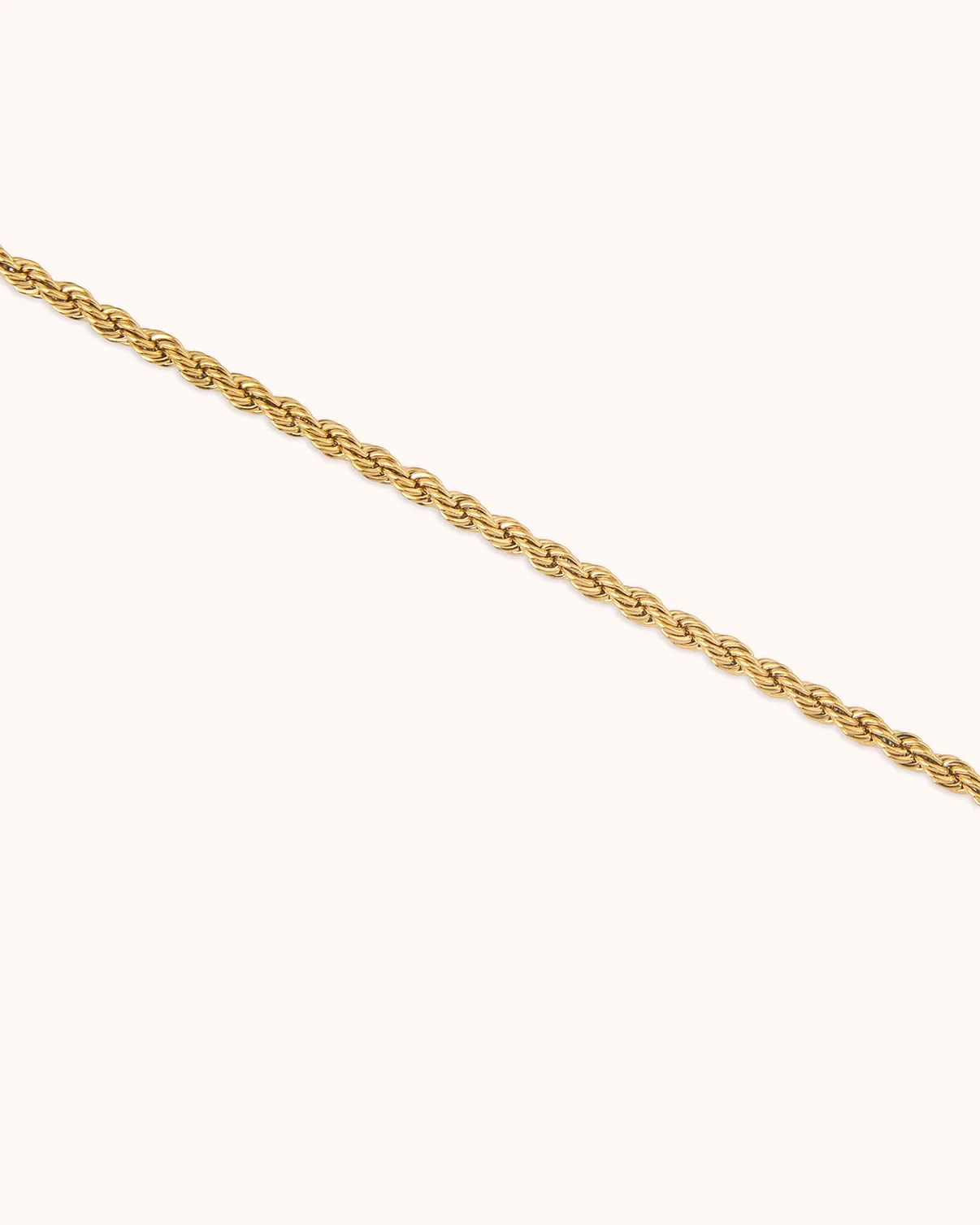 Waterproof Thin Twisted Chain Bracelet in Gold - Image 3