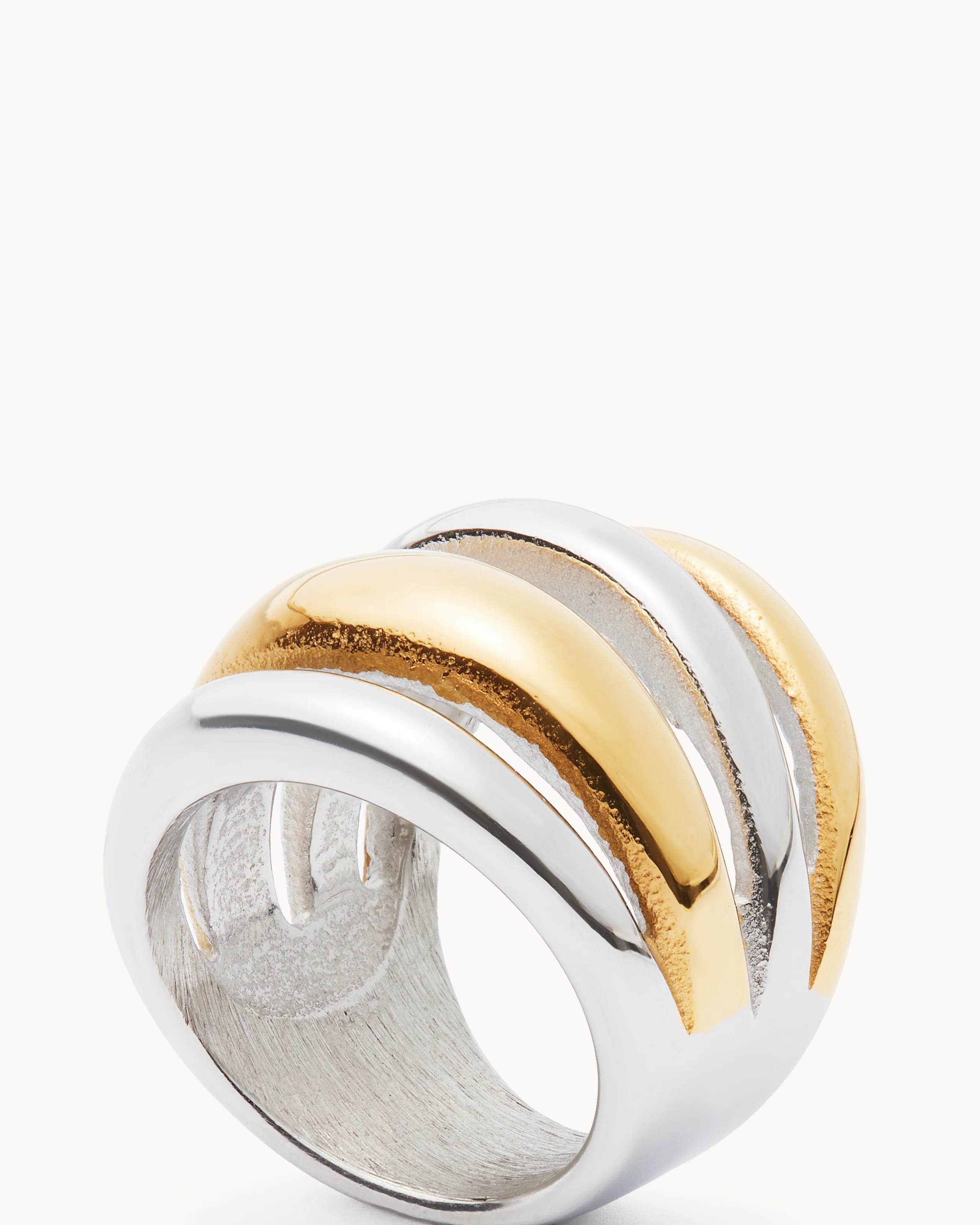 Mixed Metal Statement Ring - Image 3