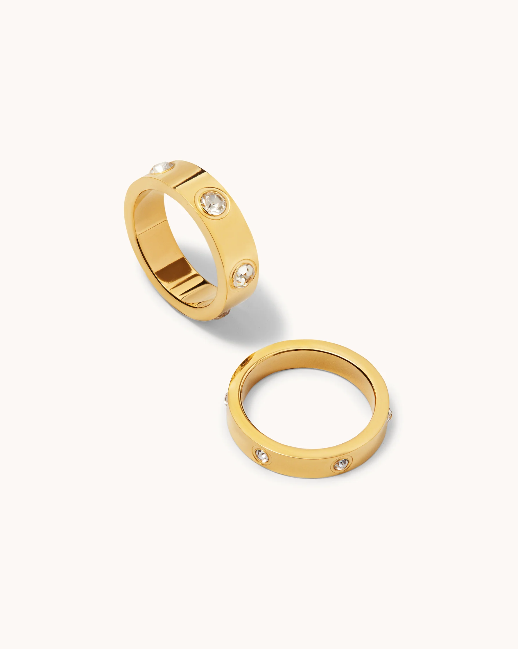 Waterproof Double Stack Ring in Gold - Image 2