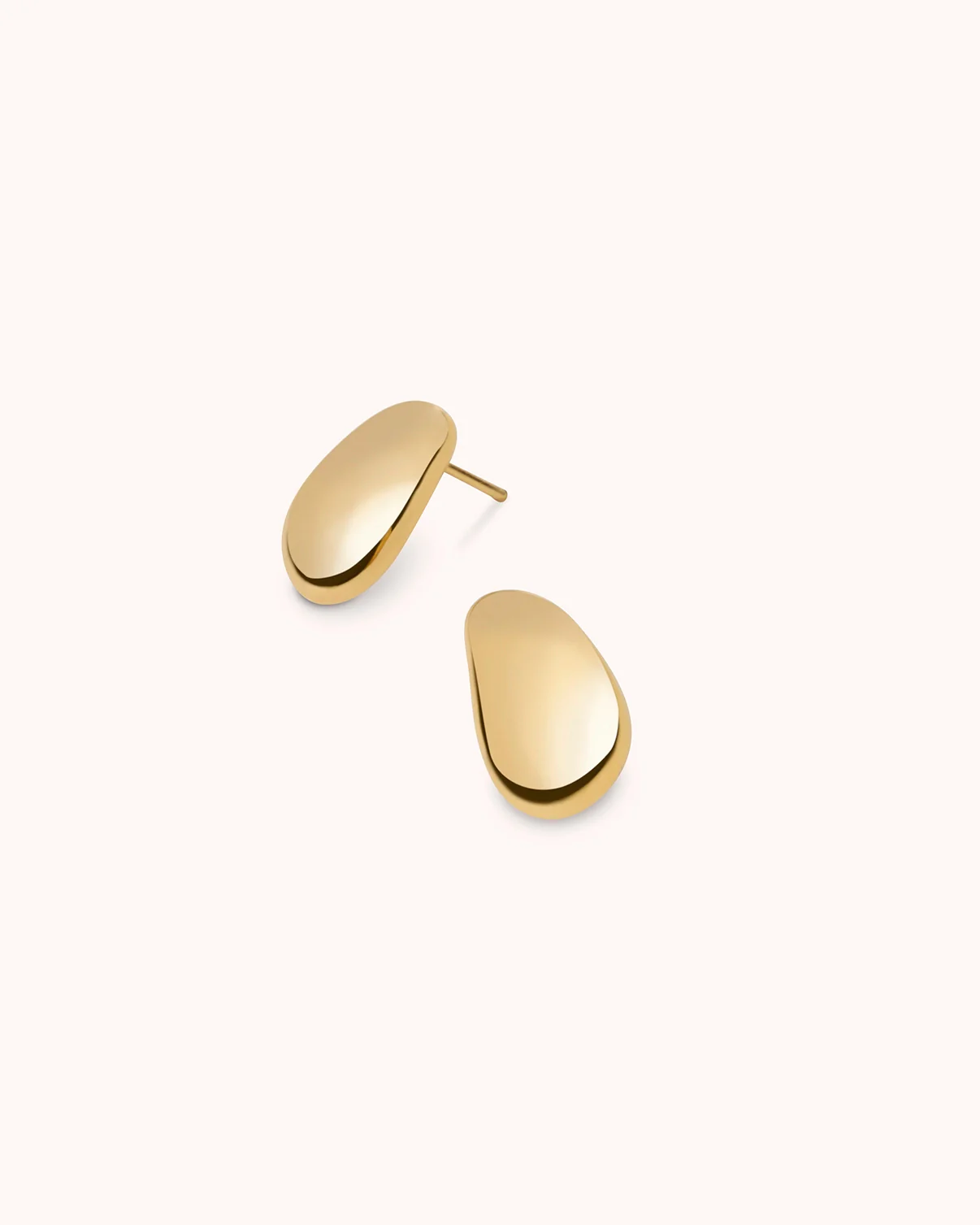 Waterproof Mini Pebble Studs in Gold - Image 3