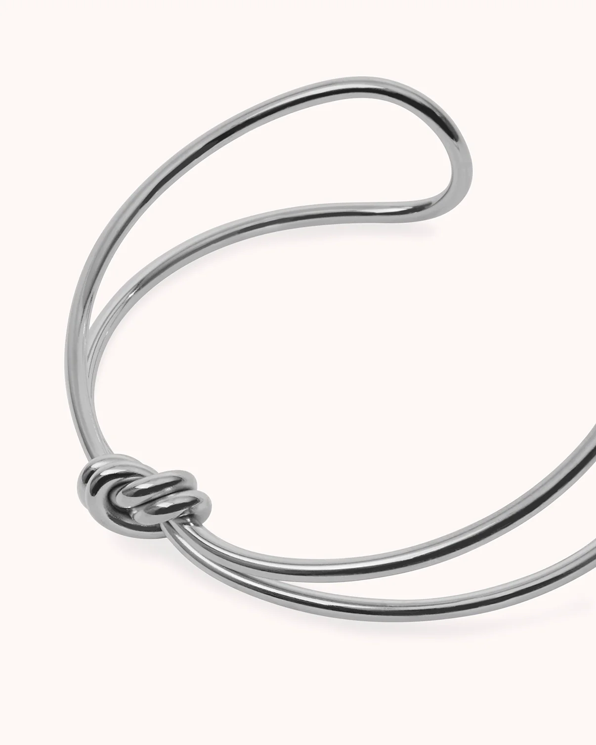 Waterproof Knot Cuff in Silver - Image 3
