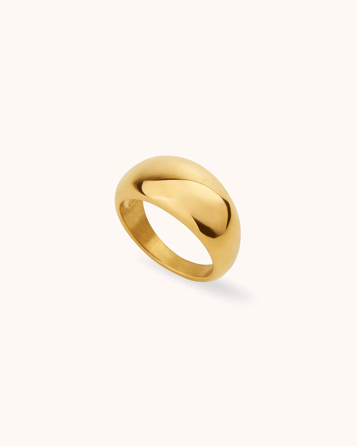 Waterproof Round Bubble Ring in Gold - Image 3