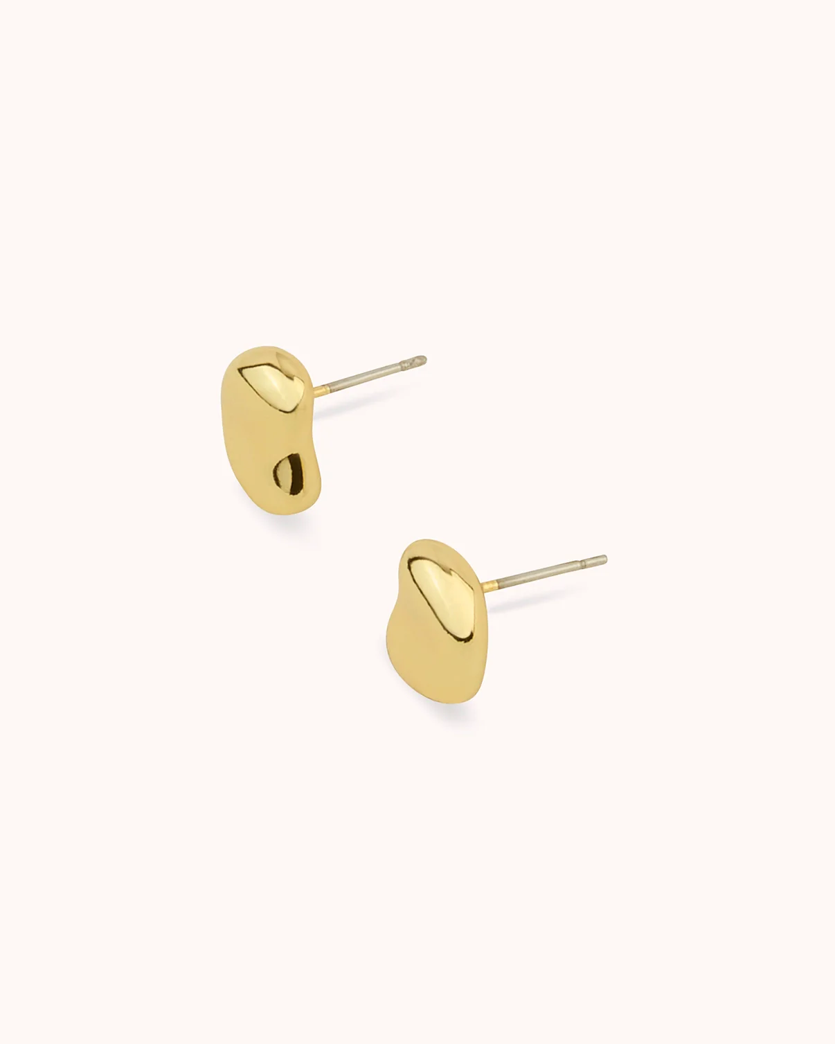Pebble Studs in Gold - Image 3