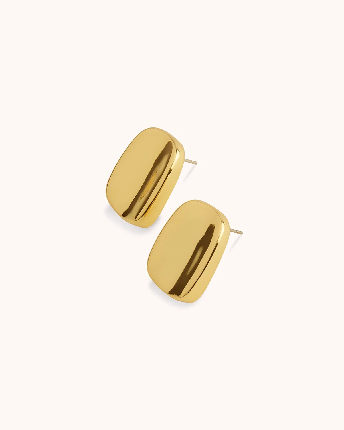 Rectangular Studs in Gold - Image 3