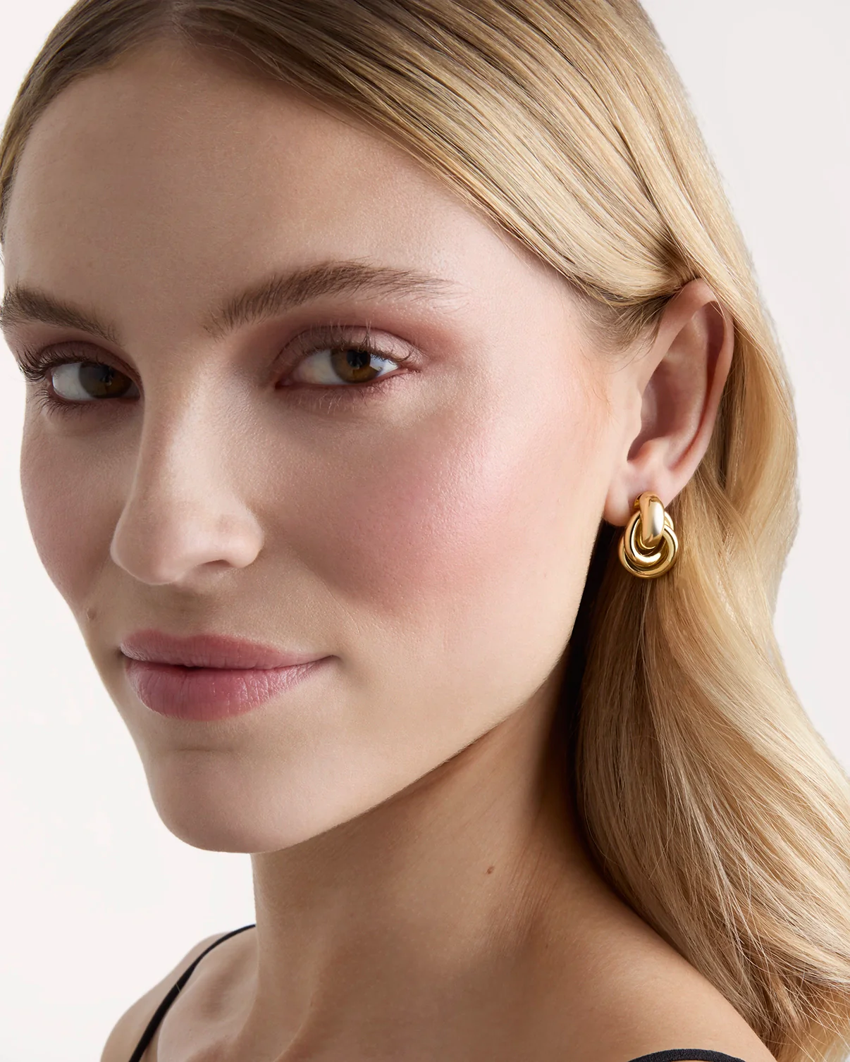 Knot Studs in Gold - Image 2