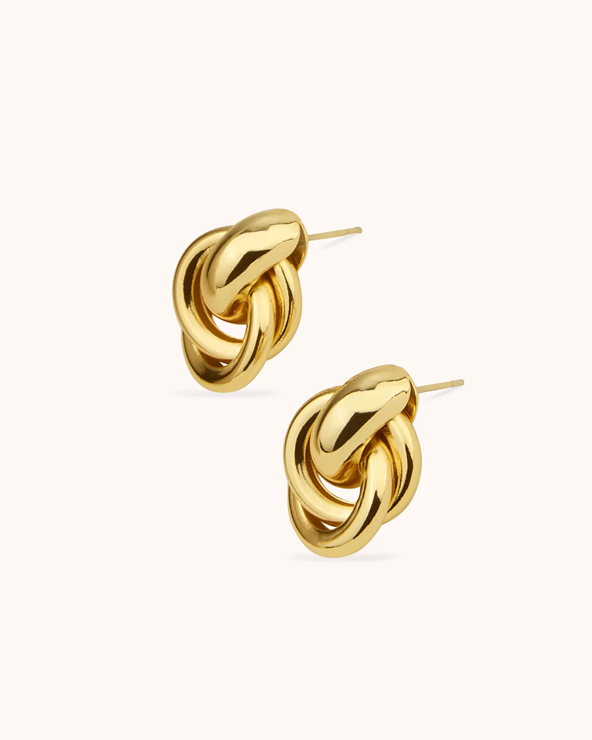 Knot Studs in Gold - Image 3