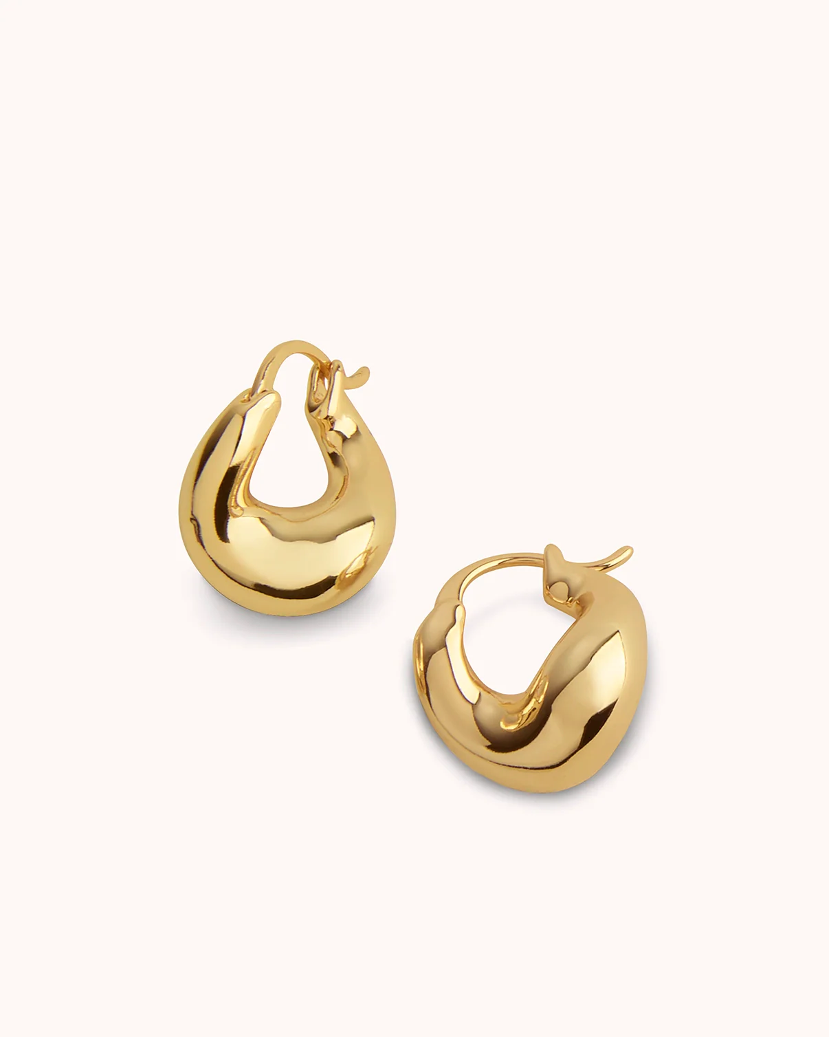 Chunky Twisted Hoops in Gold - Image 3