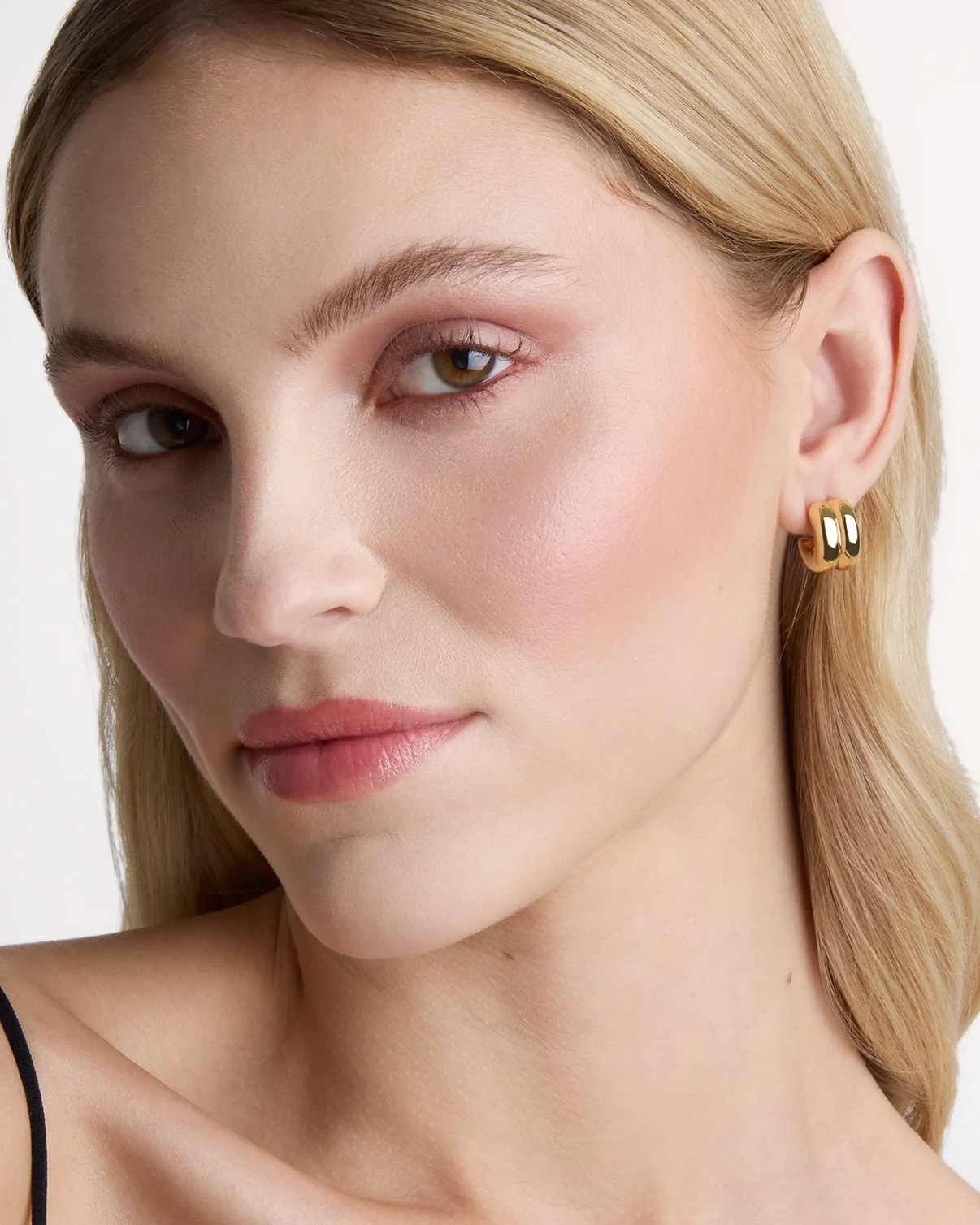 Chunky Double Hoops in Gold - Image 2