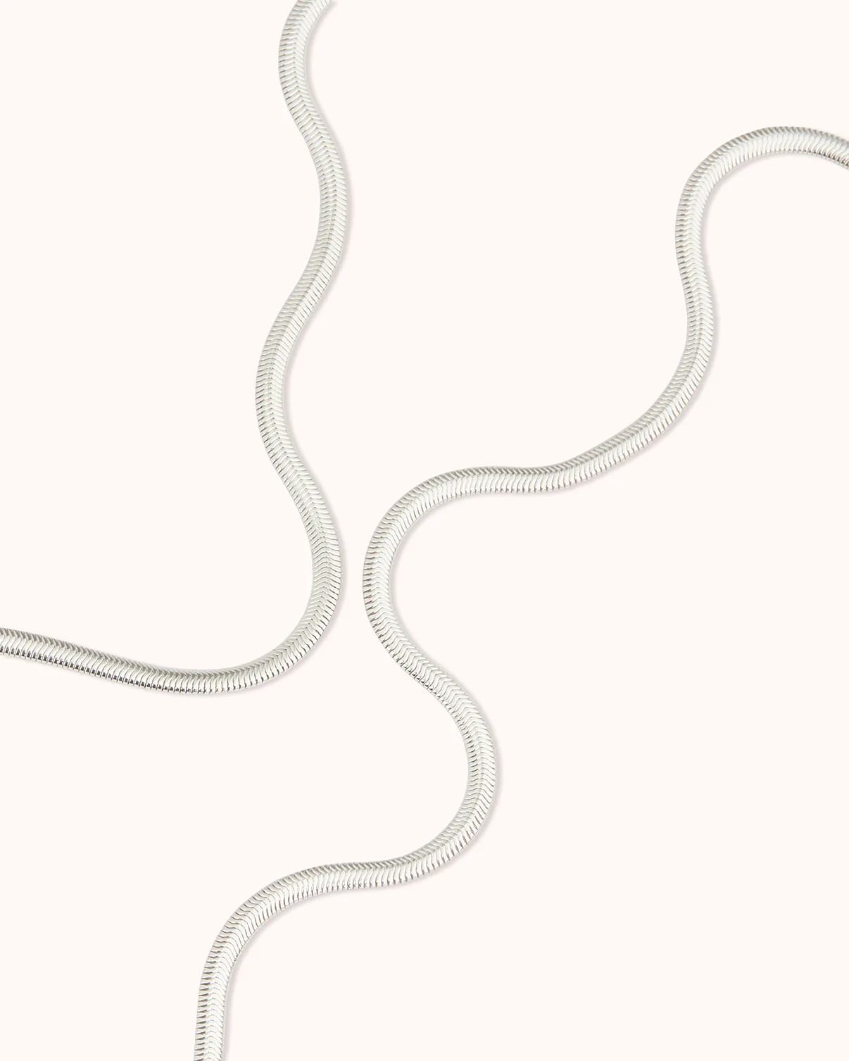 Double Snake Chain Necklace in Gold - Image 3