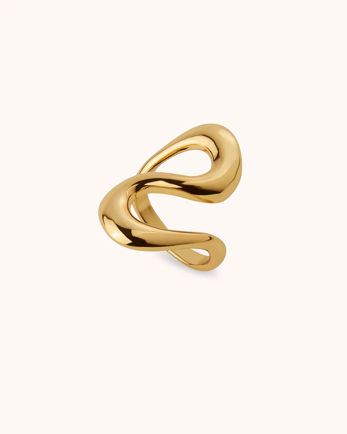 Oval Wrap Ring in Gold - Image 3