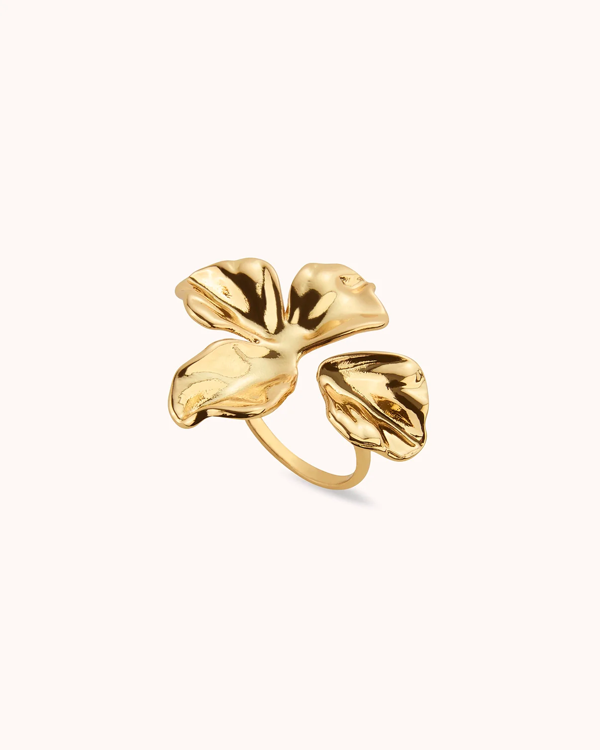 Large Petal Ring in Gold - Image 3
