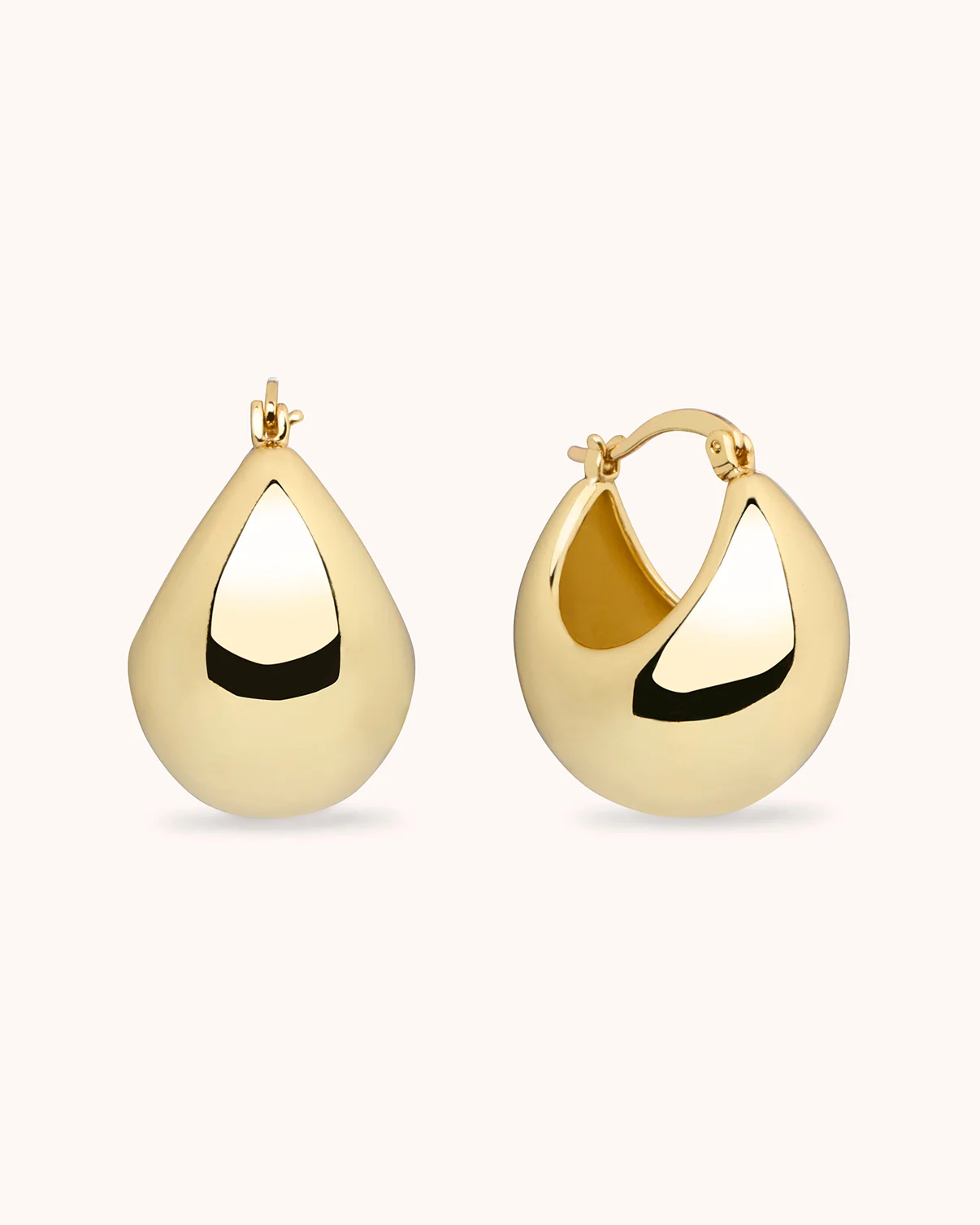 Chunky Clicker Hoops in Gold