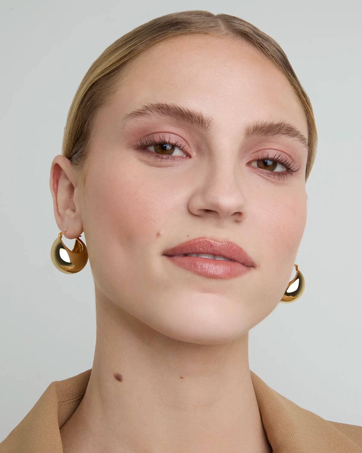 Chunky Clicker Hoops in Gold - Image 3