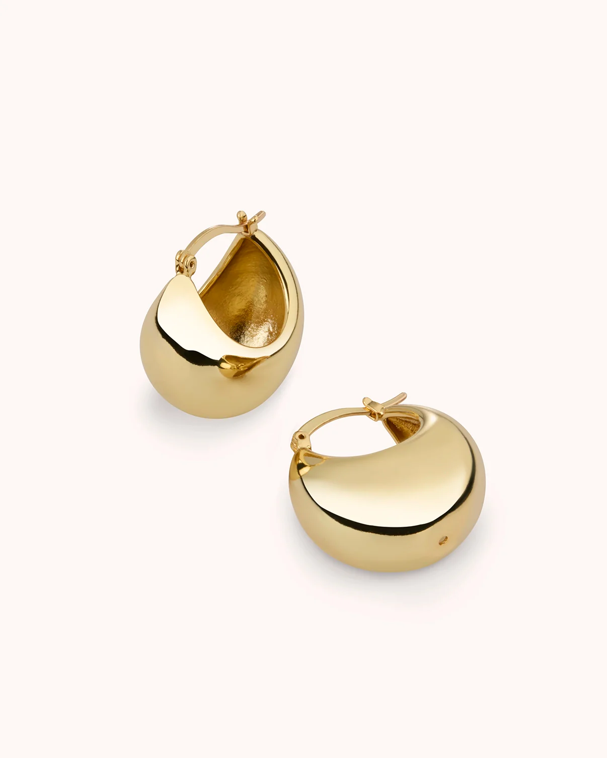 Chunky Clicker Hoops in Gold - Image 4