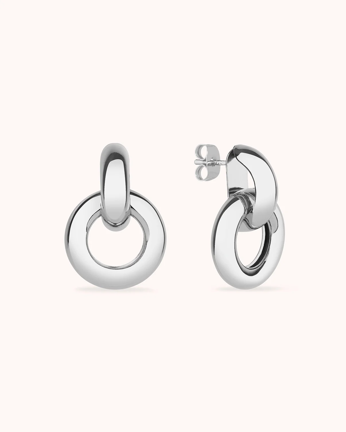 Circle Earrings in Silver