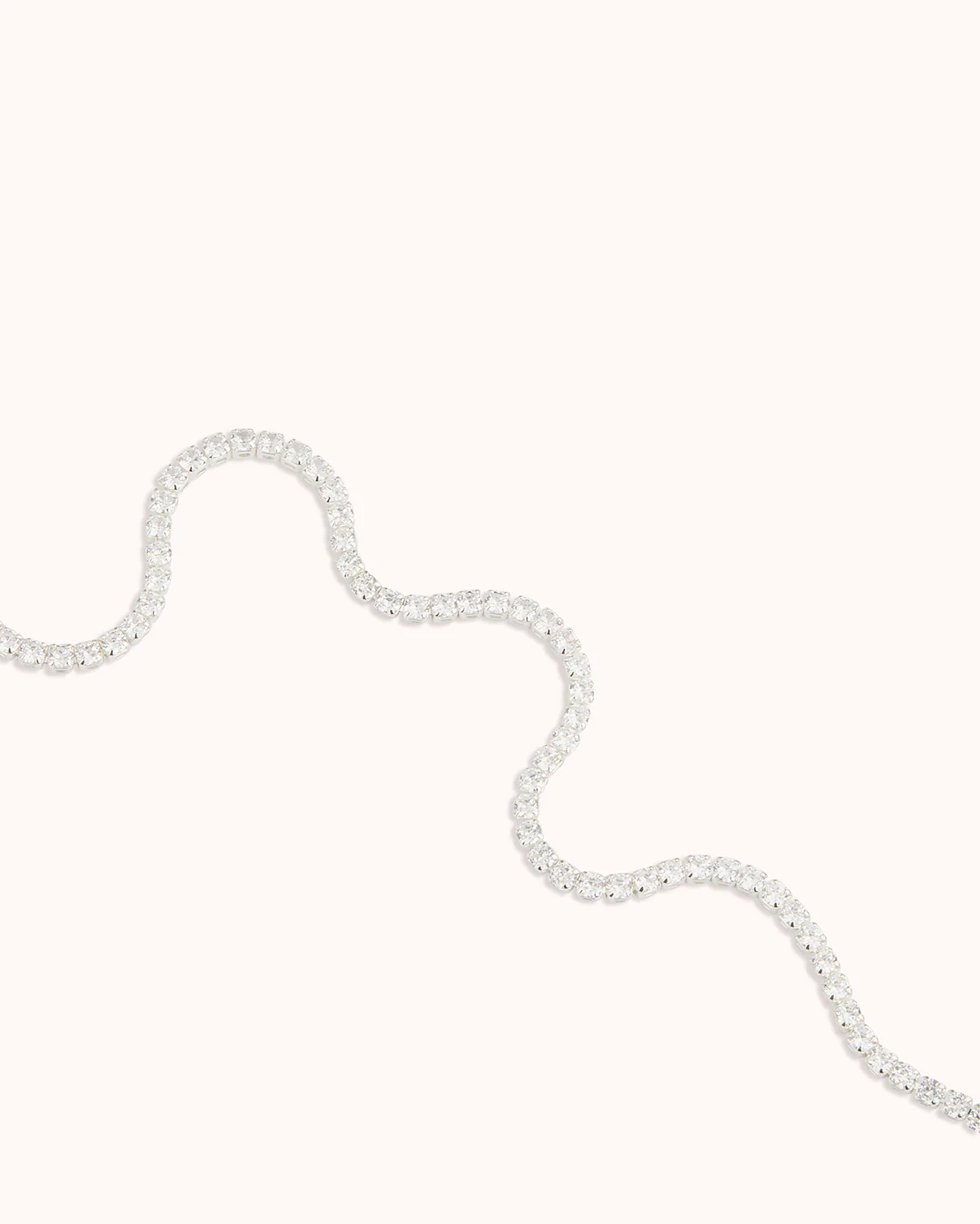 Tennis Necklace in Silver - Image 3