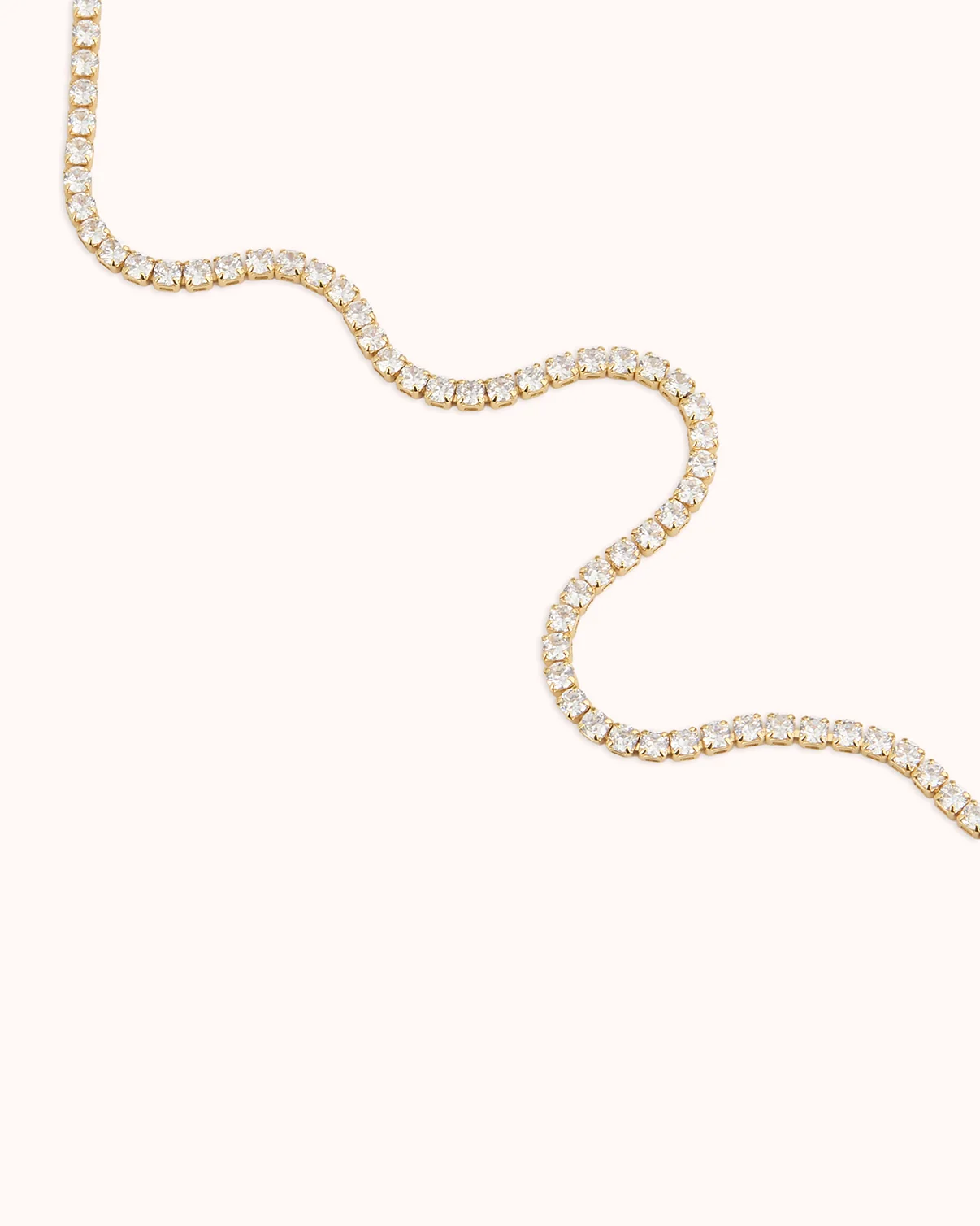 Tennis Necklace in Gold - Image 3