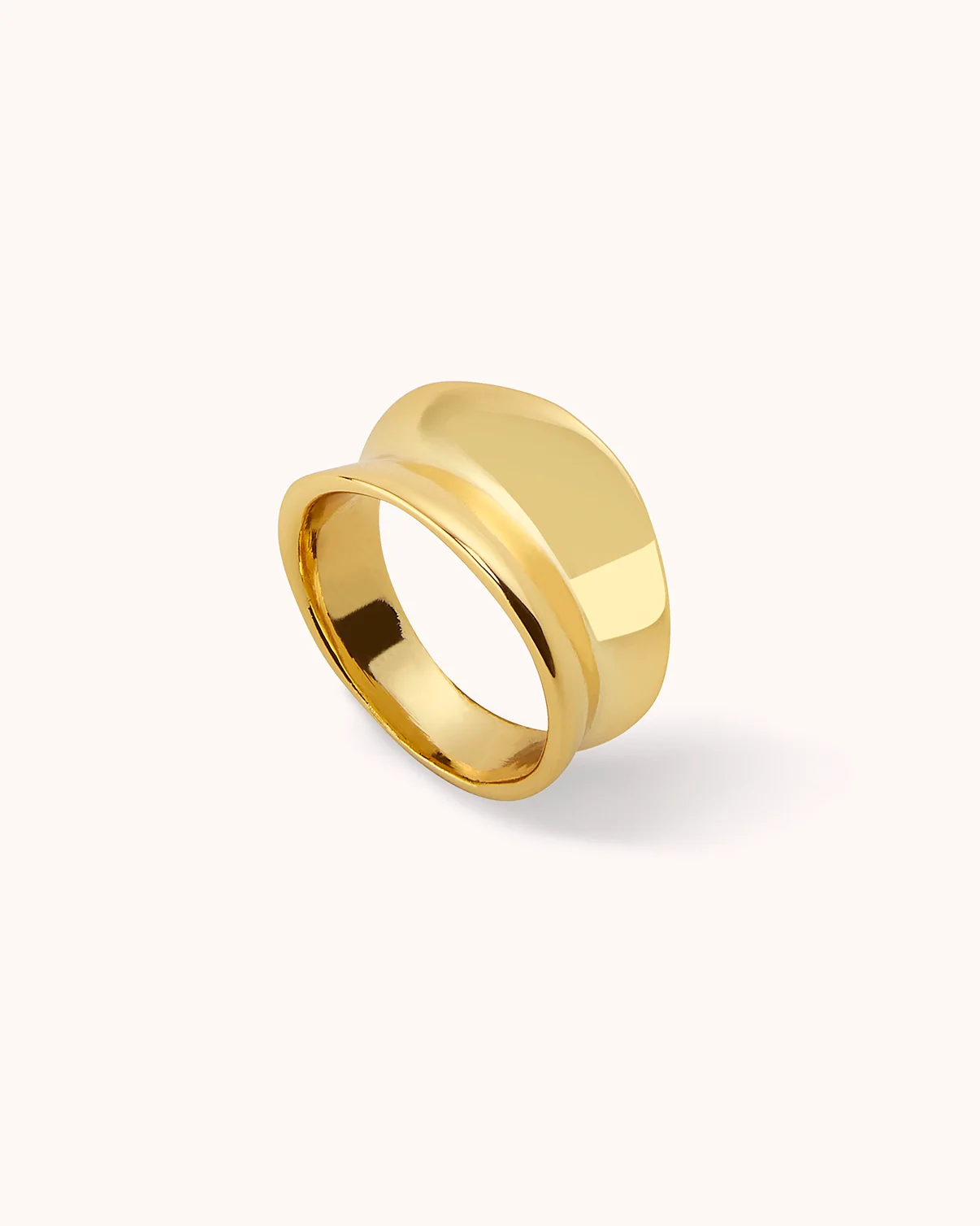 Thick Band Ring in Gold - Image 3