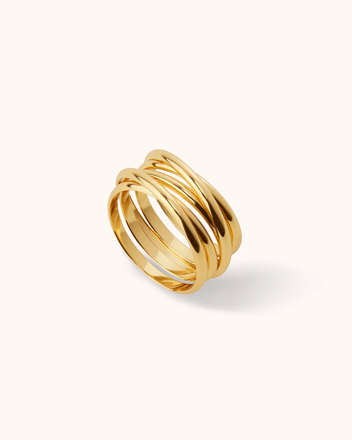 Multi Row Ring in Gold - Image 3