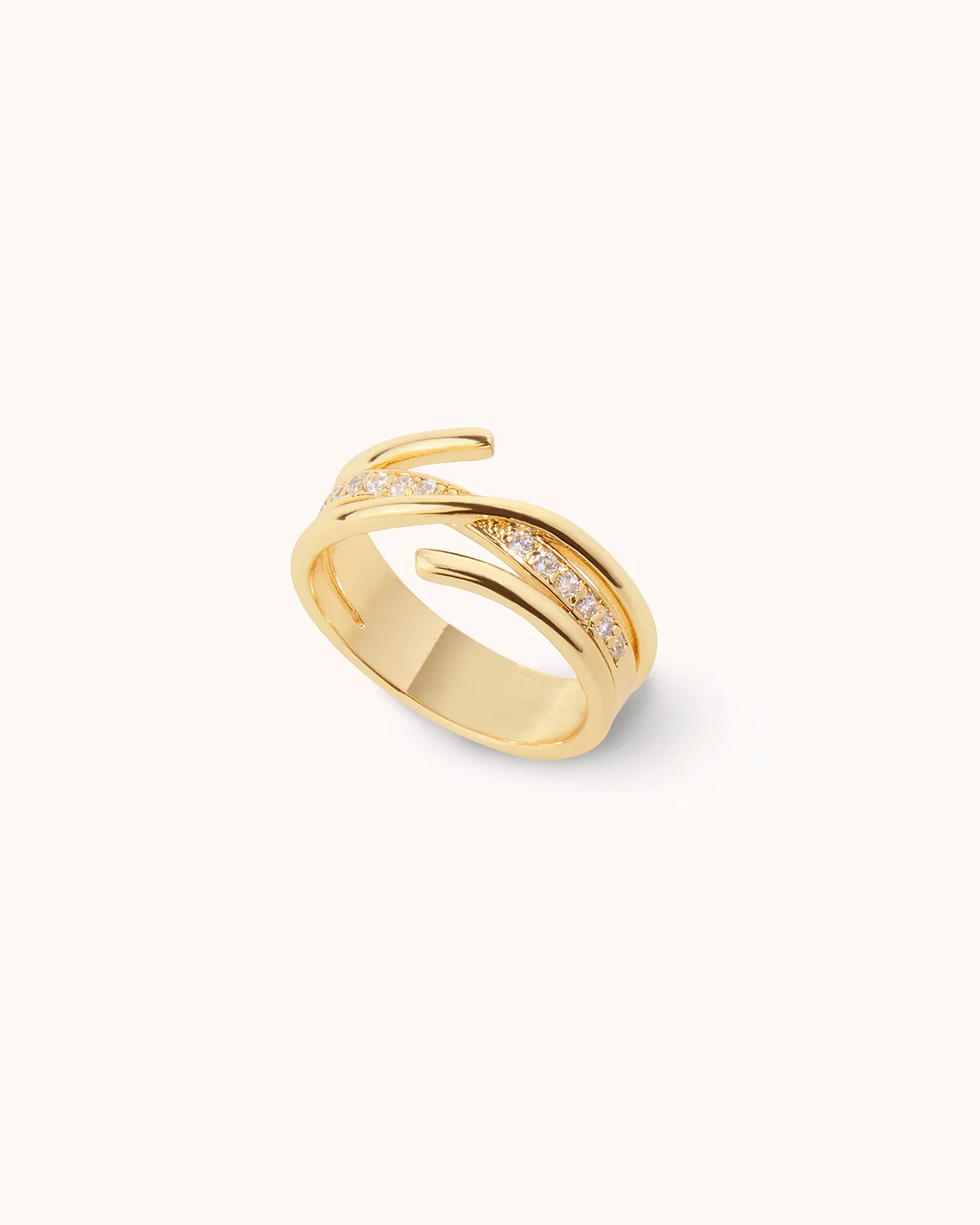 Twisted Ring Band in Gold - Image 3