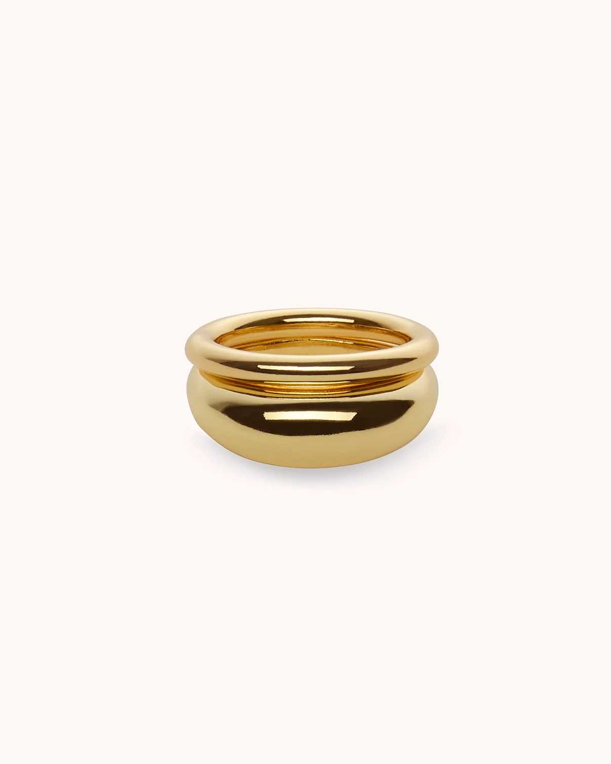 Chunky Ring 2 Pack in Gold - Image 4