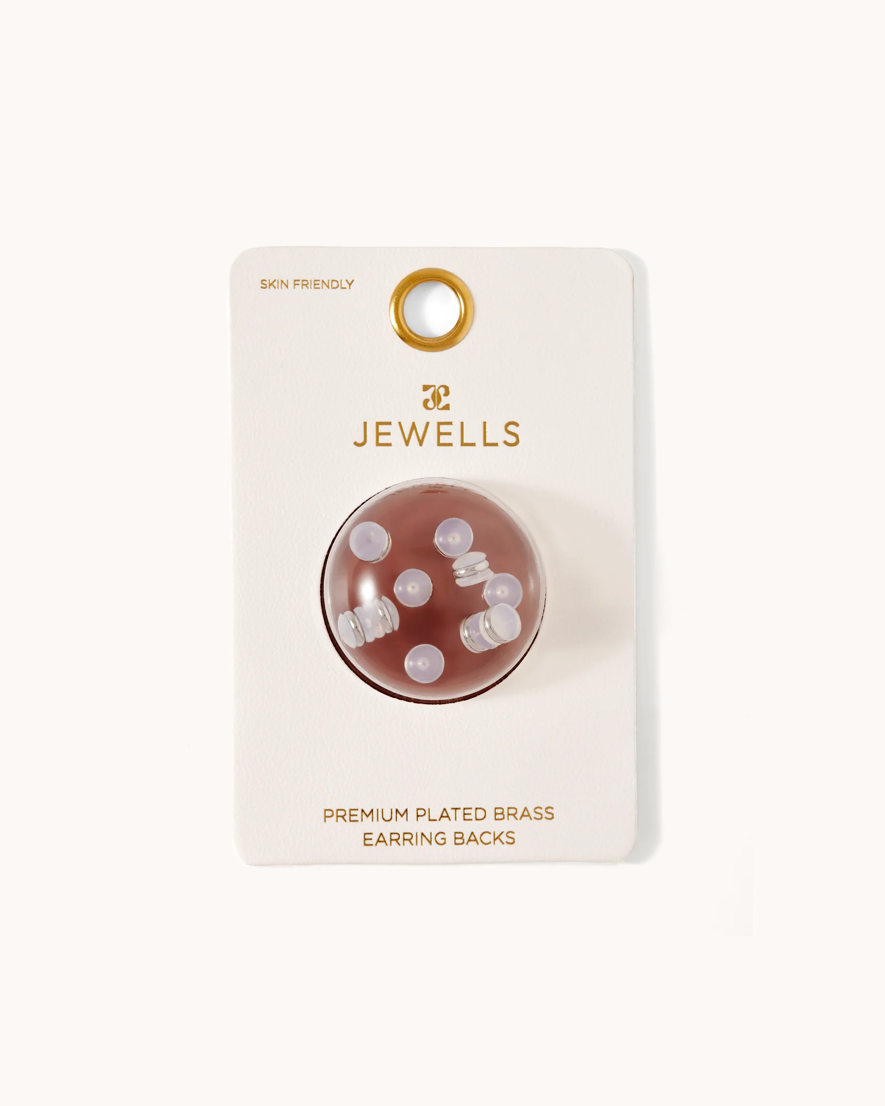 Rubber Earring Backs in Silver